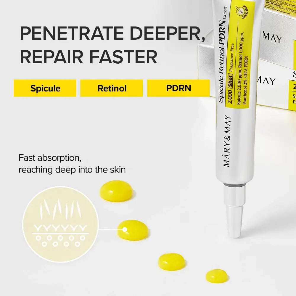 Mary & May - Spicule Retinol PDRN Cream 15gr