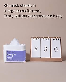 MARY & MAY Collagen Peptide Vital Mask Pack (30 sheets)