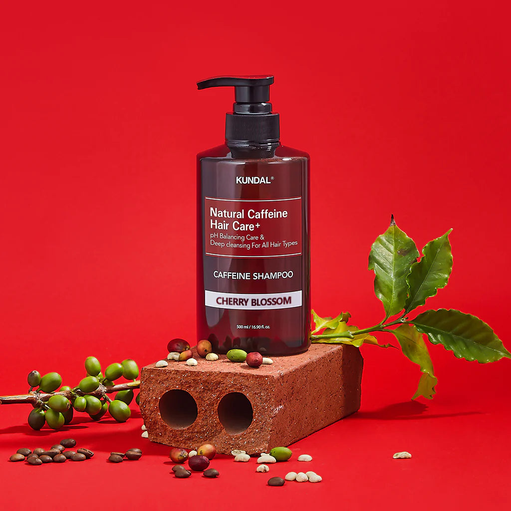 Kundal Caffeine Scalp Shampoo - Cherry Blossom 500ml