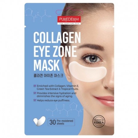 PUREDERM Collagen Eye Zone Mask, 30 τμχ