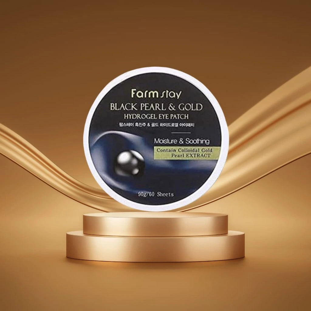 Farmstay Black Pearl & Gold Hydrogel Eye Patch x60