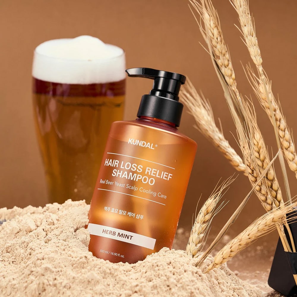 Kundal Beer Yeast Scalp Shampoo - Herb Mint 500ml
