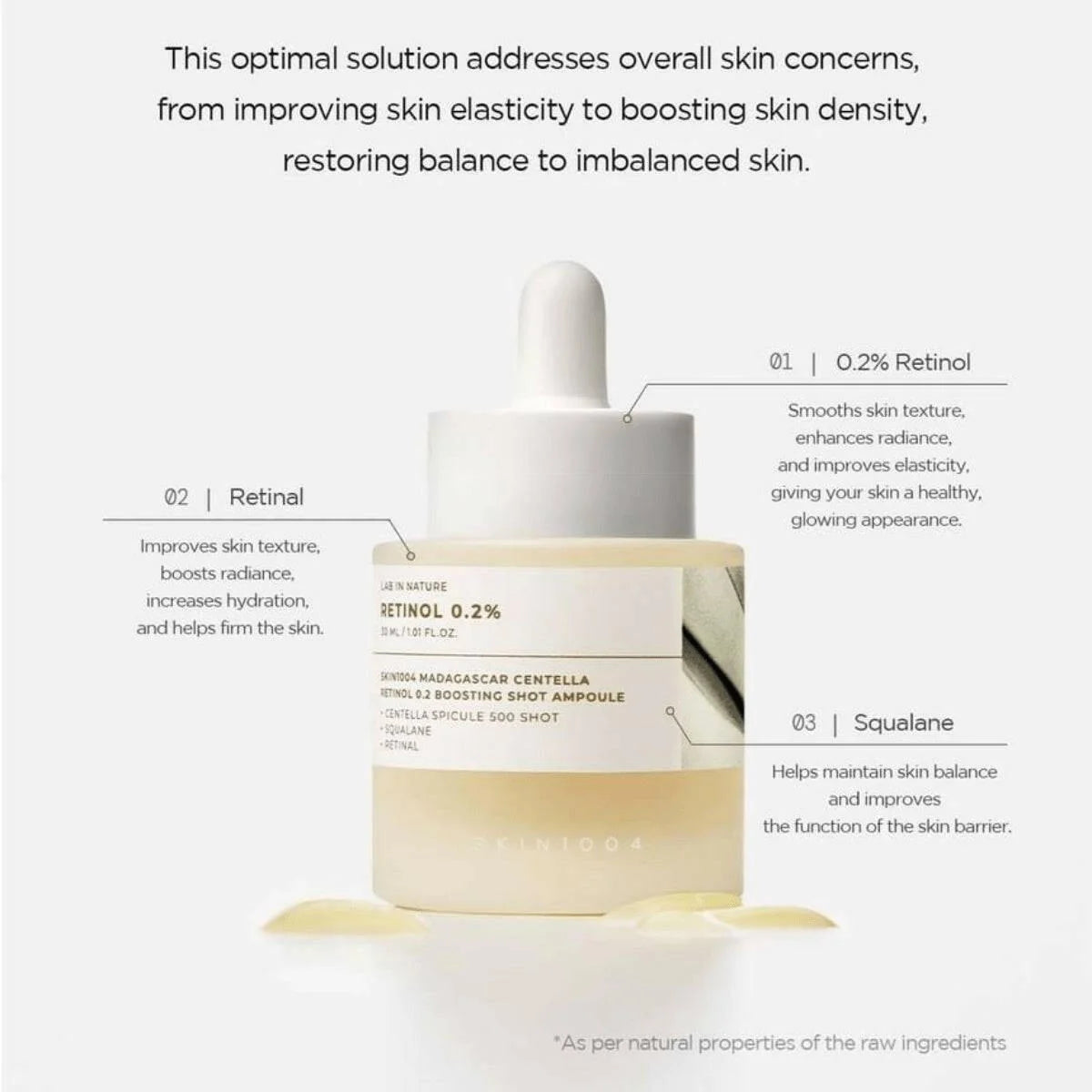 SKIN1004-Lab In Nature Retinol 0.2% Boosting Shot Ampoule 30ml