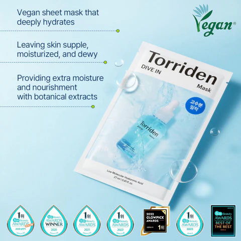 Torriden- Dive-In Low Molecular Weight Hyaluronic Acid Mask